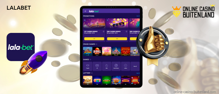 Lalabet Casino biedt spelers een enorme selectie spellen van gerenommeerde ontwikkelaars en maakt gebruik van betrouwbare betalingssystemen en snelle transactieverwerking