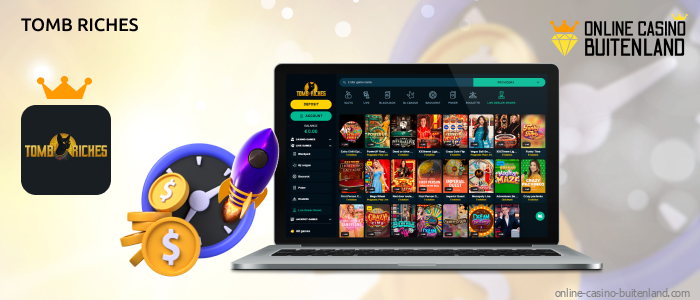 Tomb Riches Casino valt op door het innovatieve ontwerp en de enorme selectie spellen