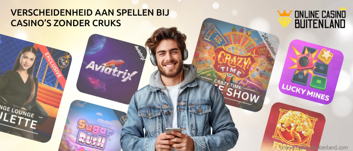 Casino’s zonder CRUKS bieden een breed scala aan spelopties voor verschillende smaken en voorkeuren